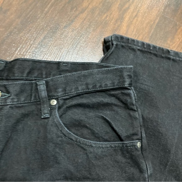 WRANGLER JEANS relaxed fit black denim size 38/32 vintage cowboys EUC - Picture 9 of 10